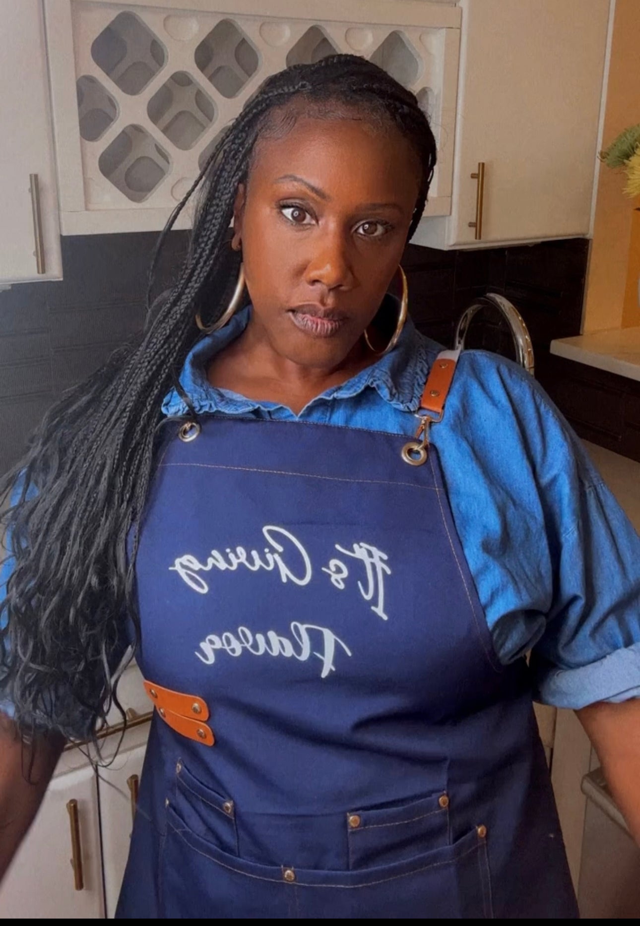 Denim “It’s Giving Flavor” Apron